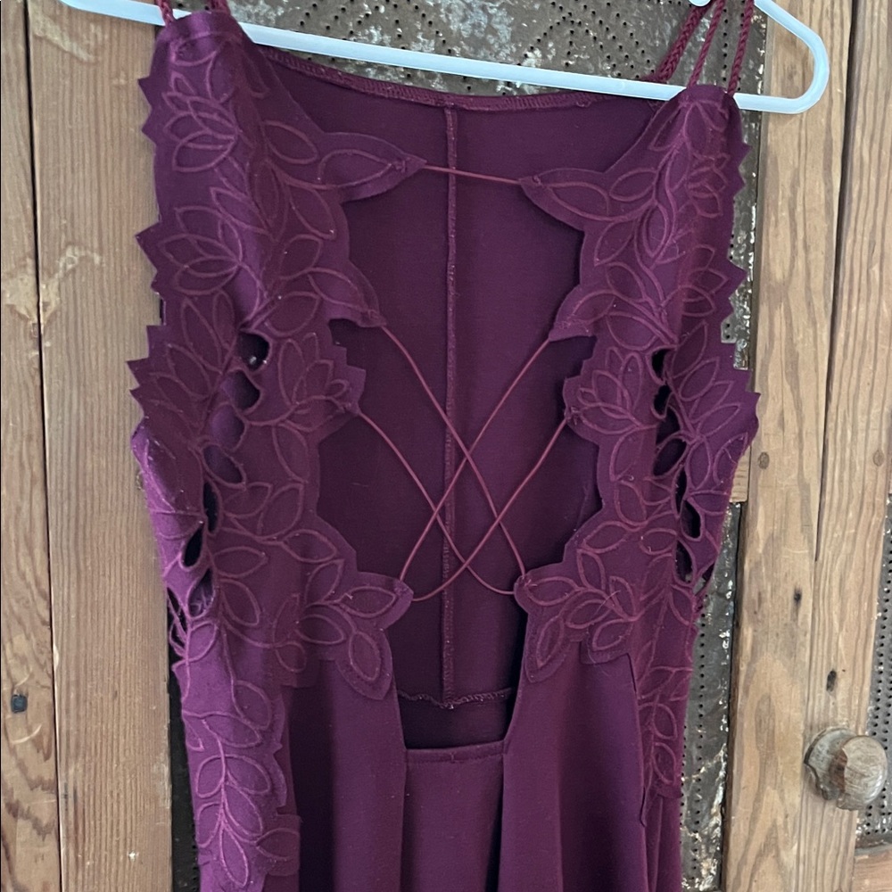 Free People Deep Purple Mini Dress - Picture 5 of 5